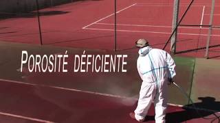 1 Décolmatage rénovation court de tennis [upl. by Notirb]