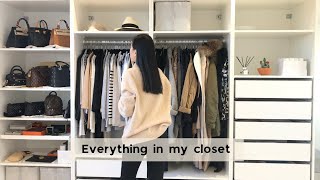 Everything I Own As A Luxury Minimalist  minimalist wardrobe tour small designer bag collection AD [upl. by Rossing]