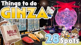 Things to do in Ginza Tokyo  Japan Travel Ultimate Guide  Shopping Restaurants [upl. by Gamaliel]