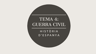 Tema 4 selectivitat guerra civil espanyola [upl. by Atekihs]