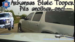 Dash Cam Arkansas State Police Trooper help Blytheville Police Chase [upl. by Elijah]