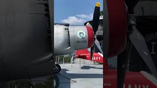 Look at that giant radial engine AD1 Skyraider at Intrepid museum aviation vintage military [upl. by Armanda]