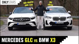 Mercedes GLC 300 4matic vs BMW X3 30i xDrive  Comparison Review [upl. by Rafe]