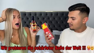 Wir testen die SCHÄRFSTE Soße der WELT  🥵🤯  ich weine 🥹  Jolineelisa [upl. by Stephens902]