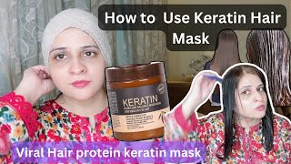 How to Use Keratin Hair Mask  Keratin At Home  Viral Hair Keratin Mask [upl. by Tnayrb590]