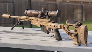 Shooting a 5quot Target at 1000 Yards With a Custom 338 Lapua Rifle [upl. by Tada]