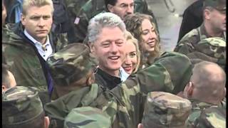 President Clintons Trip to Bosnia 1997 [upl. by Eart]