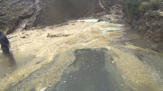 Todra Gorge flood waters too high to cross [upl. by Hanny939]