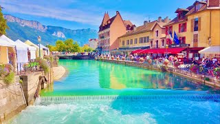 Annecy France 4K  Pearl of the French Alps  Walking Around the Lake and the Old Town [upl. by Dnalro444]