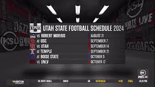 Utah State Football Announces 2024 Mountain West Schedule [upl. by Hotchkiss153]