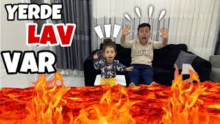 EVİN İÇİNDE YERDE LAV VAR CHALLENGE ‼️ THE FLOOR İS LAVA CHALLENGE ‼️ KuzeyOyun KuzeyElif [upl. by Recneps]