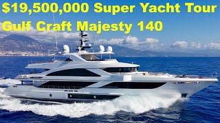 19500000 Super Yacht Tour  Gulf Craft Majesty 140 [upl. by Aisats837]