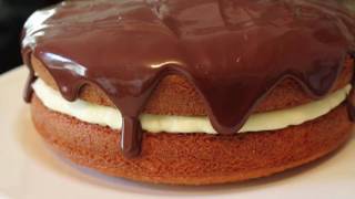 Boston Cream Pie Recipe  How to Make a Boston Cream Pie [upl. by Huntington]