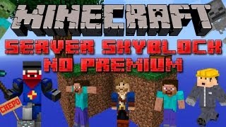 Minecraft Server 174 No Premium  No Hamachi SKYBLOCK [upl. by Milty]