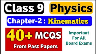 Class 9 Physics Chapter 2 Mcqs  9th Physics 40 Mcqs  Federal Board Physics Past Papers Class 9 [upl. by Sellers]