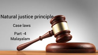 Natural justice principles  administrative law  Malayalam part 4 [upl. by Eimrej]