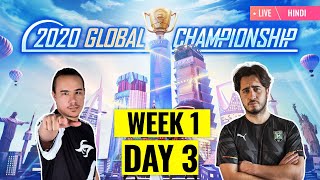 HINDI PMGC 2020 League SW1D1  Qualcomm  PUBG MOBILE Global Championship  Super Weekend 1 Day 1 [upl. by Aznaed]