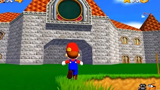 Mario 64 Intro Gameplay but its extended by an AI Runway [upl. by Anauqcaj932]