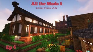 ATM8  Japanese Style Trading Hall  Building World  Ep6 [upl. by Waite813]