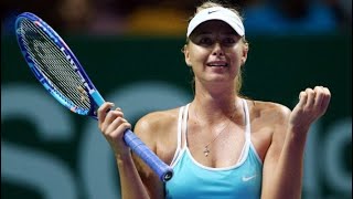 Sharapova vs Radwanska ● 2015 Singapore RR Highlights [upl. by Ambur]