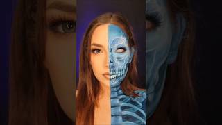 🩻 xray vision 🩻 halloweenmakeuplook makeup halloweenideas makeuptutorial makeupartist [upl. by Abram]