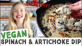 Vegan Spinach amp Artichoke Dip → Easy amp Healthy [upl. by Iran]