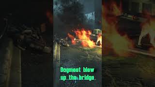 Dogmeat blows up bridge  Fallout 4 shorts fallout gaming [upl. by Ellienad]