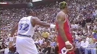 Rodman vs Malone 1998 NBA Finals [upl. by Elyrpa416]