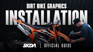 How to Install Dirt Bike Graphics  SKDA Moto Creative [upl. by Nassi]