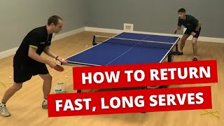 How to return fast long serves [upl. by Suidaht852]