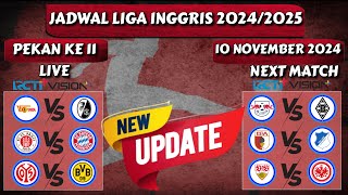 Jadwal Pertandingan Liga Jerman Terbaru  Pekan Ke 10 tanggal 09 november 2024  STPAULI VS BAYERN [upl. by Aibsel990]