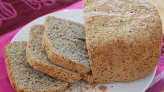 Rezept Weizen  Buchweizen Brot mit Sesam  Brotbackautomat Unold [upl. by Irby149]