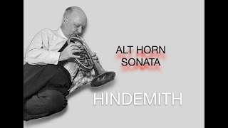 P Hindemith Sonata for horn and piano 1943 1 Ruhig bewegt [upl. by Aldos]