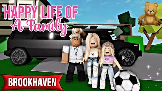 Happy Life Of A Family  Brookhaven Rp Roblox [upl. by Mckenzie165]