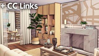 Luxury Apartment  CC Links  The Sims 4 Speed Build [upl. by Anaet587]