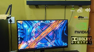 How to Connect Soundbar to PCDesktop with Dolby amp DTS Audio  Samsung HWC45EXL  Nvidia HD Audio [upl. by Casandra815]