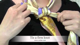 How To Tie a Butterfly Knot of Your CORIEE Silk Scarf [upl. by Marks]