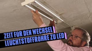 Leuchtstoffröhren mit LED ersetzen und Strom sparen  Anleitung und Tipps zum ZVEI Whitepaper [upl. by Inaffit]