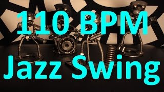 110 BPM  Jazz Swing  44 Drum Track  Metronome  Drum Beat [upl. by Adekam]