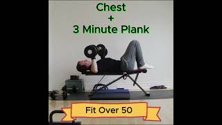 Chest amp Core Workout Dumbbell Press PushUps Triceps Dips amp Plank  Complete Upper Body Strength [upl. by Ringo]