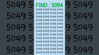 Locate 5094 in 5 seconds fyp fypシ゚viral fypシ゚ iq iqtest shorts [upl. by Zink269]