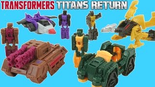 TRANSFORMERS TITAN MASTERS TITANS RETURN ONE STEP CHANGERS WAVE 2 COLLECTION REALLY LITTLE TOYS [upl. by Stanislaus75]