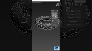 Jewelry ring design from Torus in 3ds max  hanora 3D [upl. by Adnaloy632]