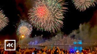 🇭🇺 Budapest Hungary  Fireworks Show 4K UHD 60fps [upl. by Nabalas]