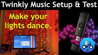 Twinkly Music Music controlled led lights Alexa setup Music amp Gaming test [upl. by Selima314]