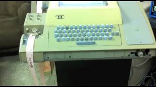 Altair 8800  Video 71  Loading 4K BASIC with a Teletype [upl. by Eciened]