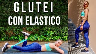 10 MIN PER GLUTEI ALTI E SODI Esercizi da fare a casa con elastico [upl. by Gault]