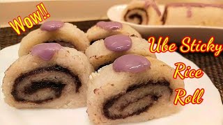 UBE STICKY RICE ROLL RECIPE  Kusina Ni Abyang [upl. by Enetsuj]