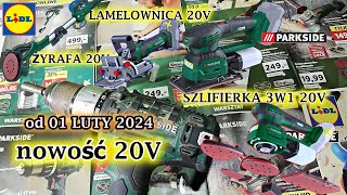 KATALOG PARKSIDE 01 LUTY 2024 NOWOŚĆ szlifierka do ścian 20V lamelownica 20V szlifierka 3w1 20V [upl. by Johanna609]