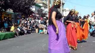 Sudanese Dance at 19th and Mission Part Two [upl. by Ekeiram759]